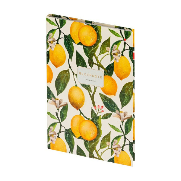 Блокнот-престиж А4 160л. "FLORA.PARADISE.LEMONS"