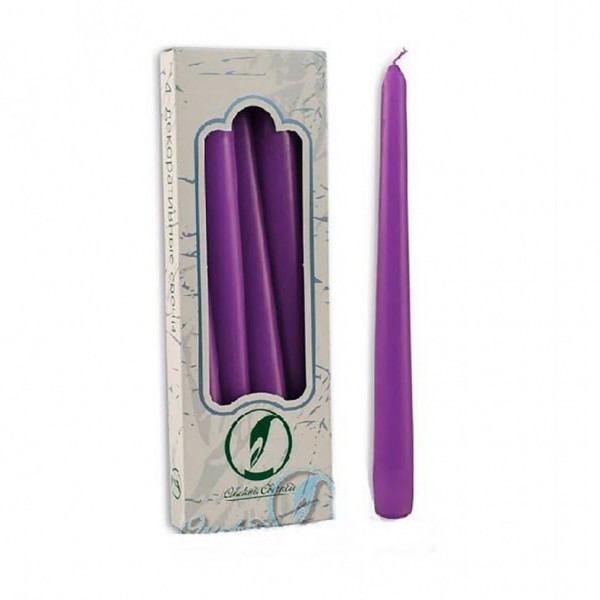 Свеча Античная сиреневая ШТУЧНО