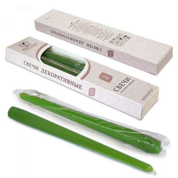 Свеча Античная темно-зеленая ШТУЧНО