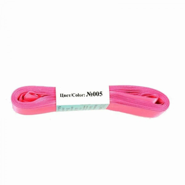 Лента атласная №005 5,4м 25мм, розовый
