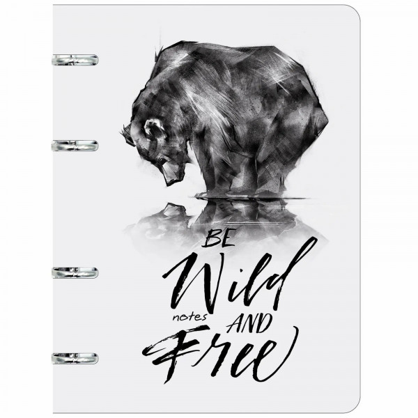 Тетрадь 100л. кл. Wildlife, на кольцах
