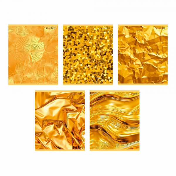 Тетрадь 96л.лин. Золотые переливы, скрепка