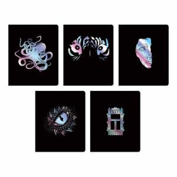 Тетрадь 96л. кл. TOTAL BLACK. Микс, скрепка