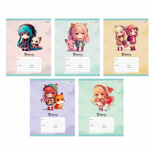 Тетрадь 18л. кл.лак. Девочки