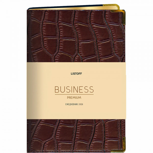 Ежедневник А5 датир.2026 176л. Impact, темно-коричневый искусств. кожа с поролоном Ежедневник А5 датир.2026 176л. Impact, темно-коричневый искусств. кожа с поролоном