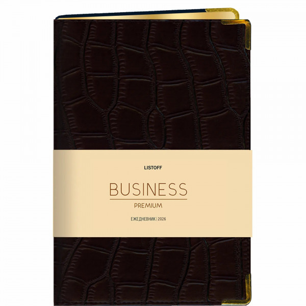 Ежедневник А5 датир.2026 176л. Impact, черный искусств. кожа с поролоном Ежедневник А5 датир.2026 176л. Impact, черный искусств. кожа с поролоном