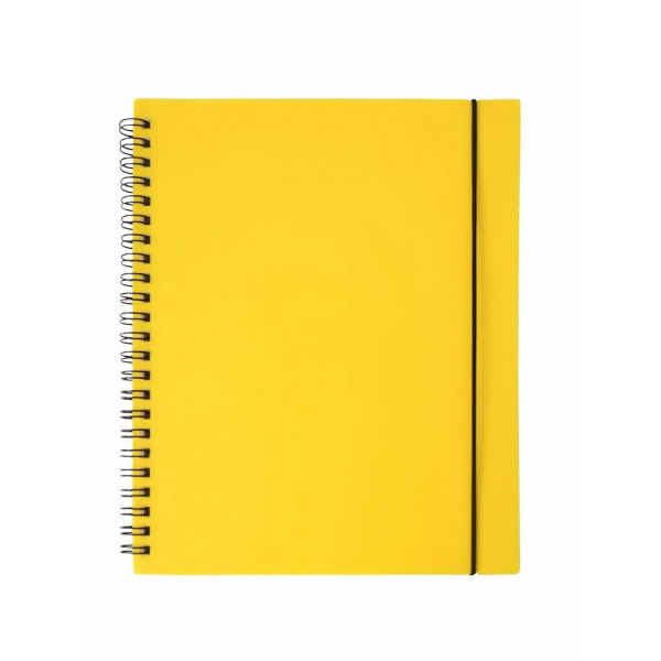 Тетрадь 80л. кл. А4 Favorite COLOR Neon Yellow, пластик.обл. на пружине