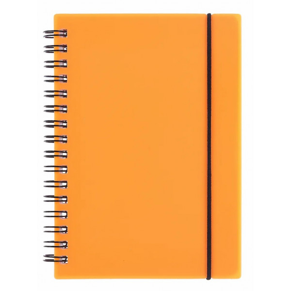 Тетрадь 80л. кл. А5 Favorite COLOR Neon Orange, пластик.обл. на пружине