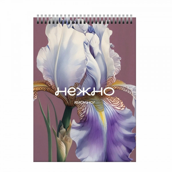 Блокнот А5 60л.кл. Цветение 1 гребень