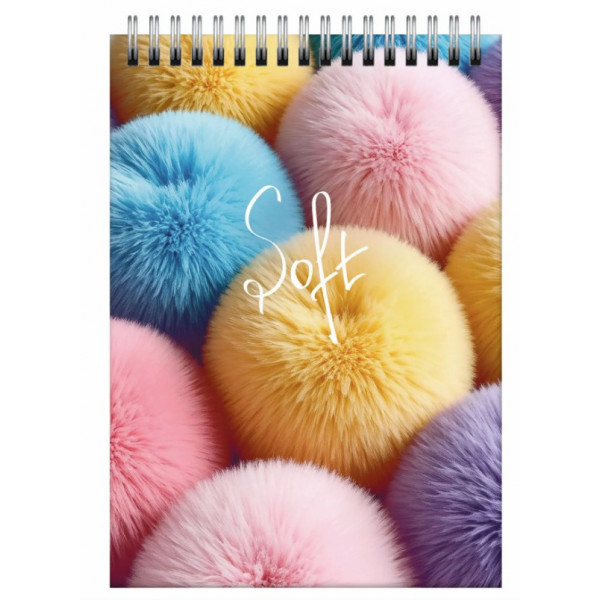 Блокнот А6 60л.кл. Soft 2 гребень