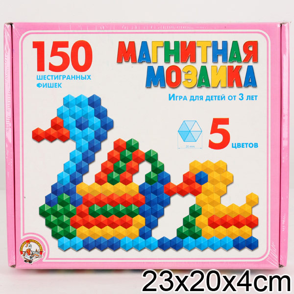 Мозаика магнитная 150 фишек 960/10/