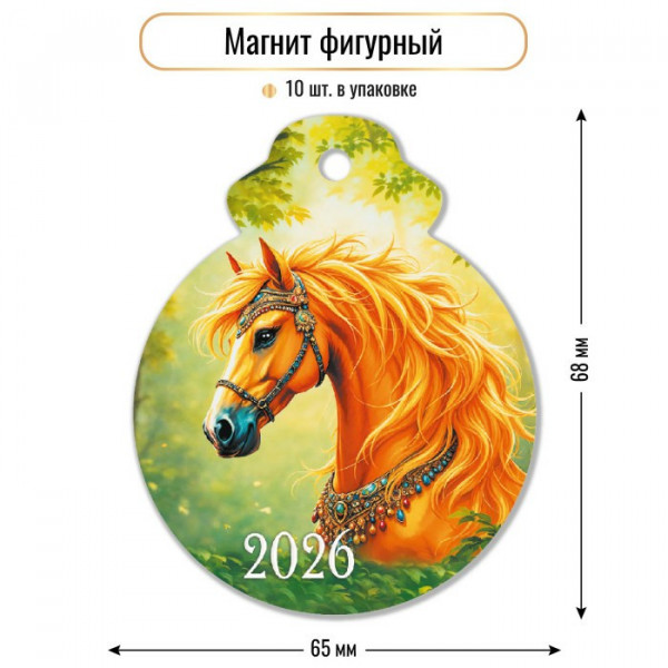 Магнит фигурный 2026