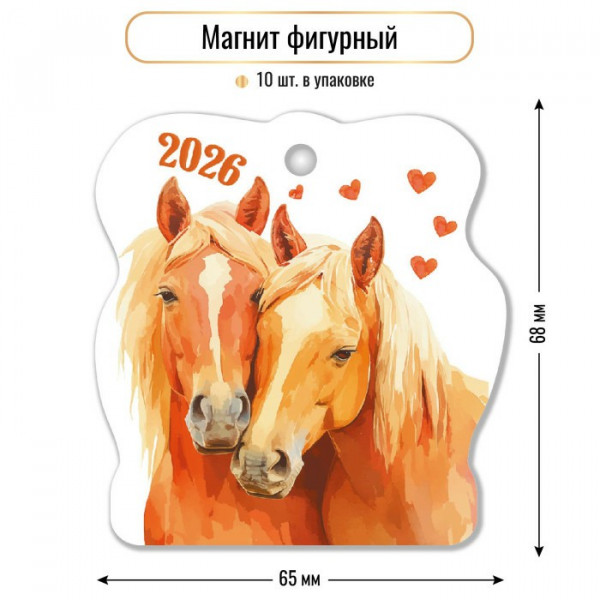 Магнит фигурный 2026