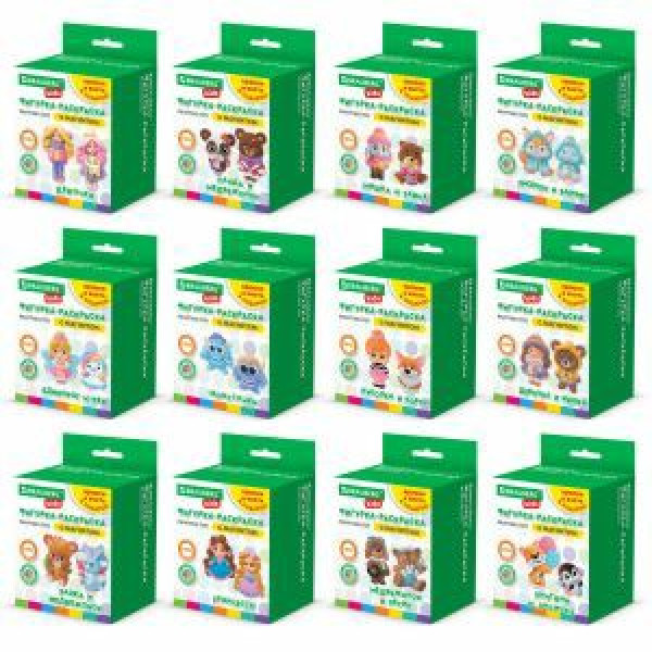 Фигурка-раскраска из гипса с магнитом, красками и кистью, ассорти