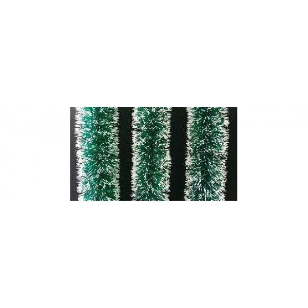 Гирлянда зеленая с белыми кончиками 150мм*2м