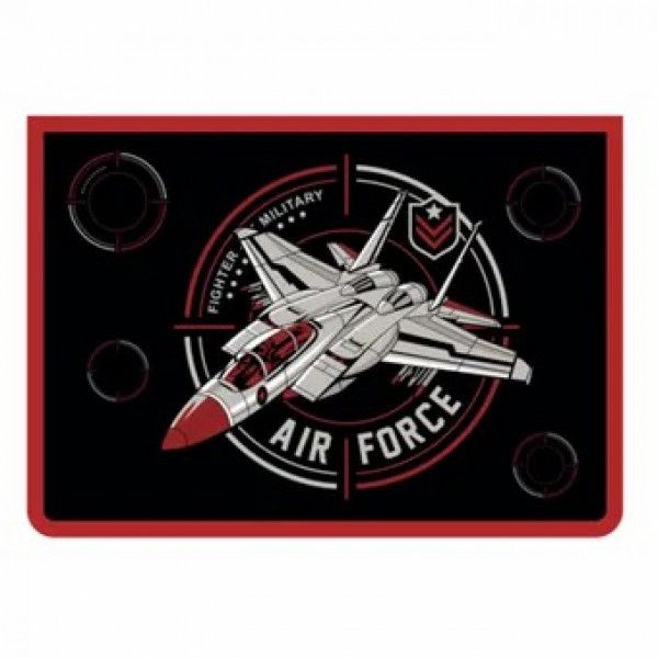 Папка для тетрадей А4 пластик молния сверху AIR FORCE