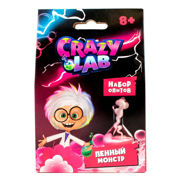 Игрушка научно-познавательный набор "Пенный монстр" модель Crazy Lab