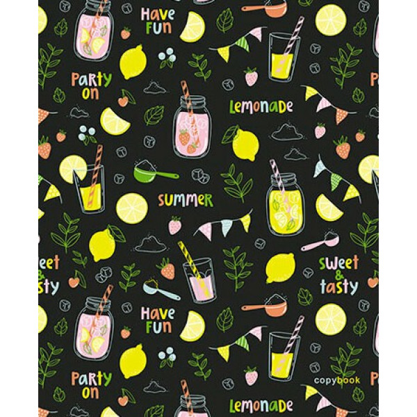 Тетрадь 96л. лин. Лимонад мел. картон