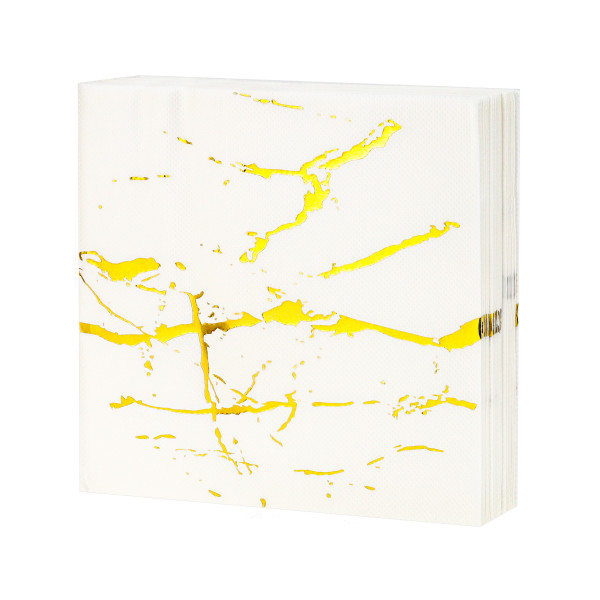 Салфетки 25*25 "Белый мрамор" 20 шт.