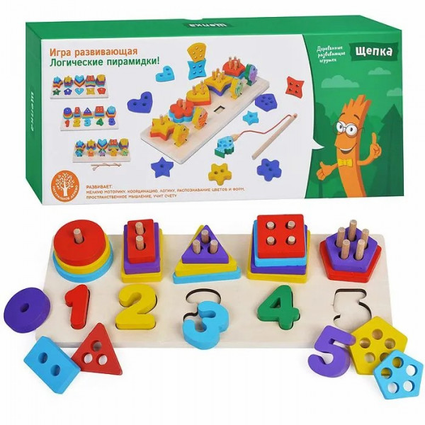 Игра развив. "Счет и фигуры" в коробке