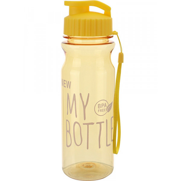Бутылка для воды "На спорте" желтая