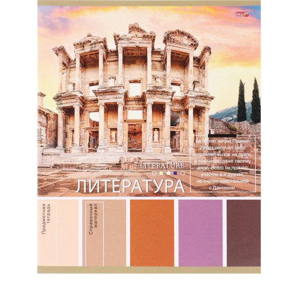 Тетрадь 36л. лин. Литература "PANTONE" эконом