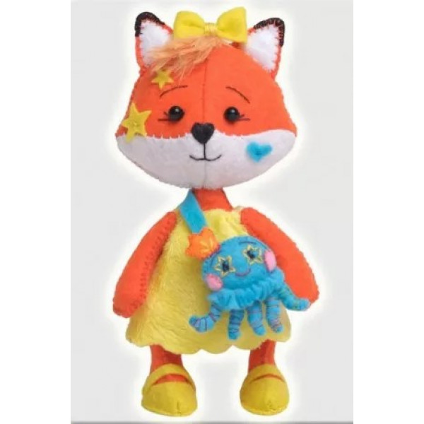 Набор для изготовления игрушки из фетра Лисичка Обнимашка