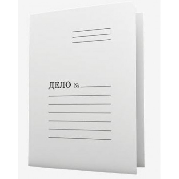 Скоросшиватель DeVente Дело 350г/м2 белый, мелов.
