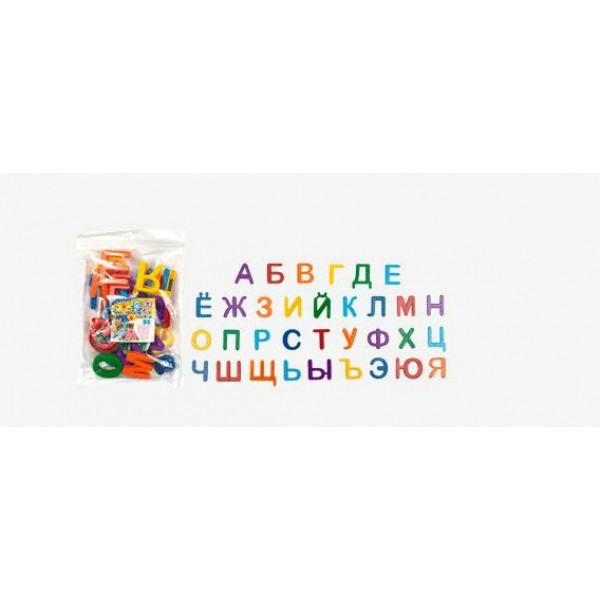 Набор магнитов "deVENTE. Азбука на магнитах" пластиковых, 7 цветов