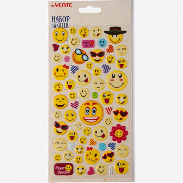 Набор наклеек для творчества объемные "deVENTE. Happy together" 11,5x22 см