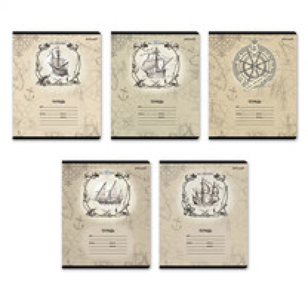 Тетрадь 24л. лин. Регата, скрепка