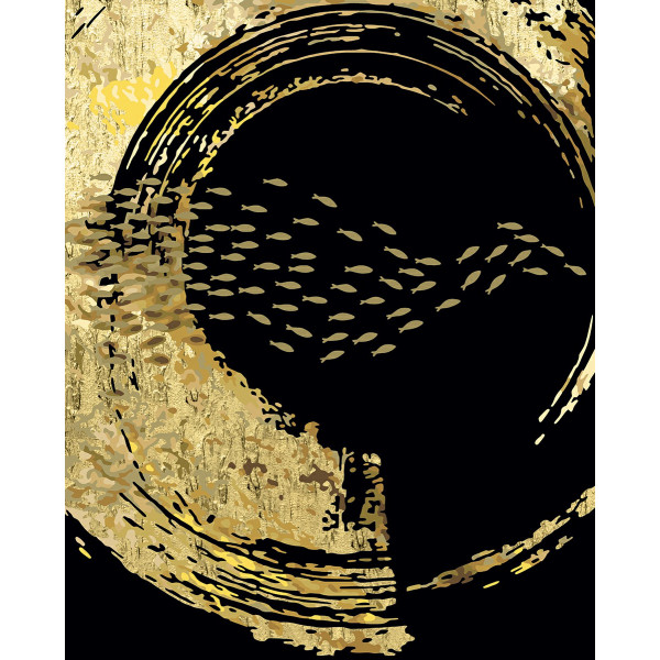 Набор для раскрашивания по номерам 50*40 Сверкающий вихрь.