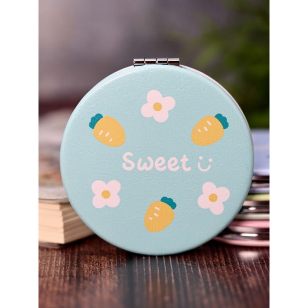 Зеркало "Flower carrot", turquoise
