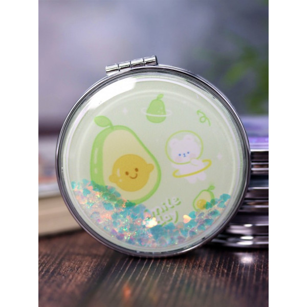 Зеркало "Smile day", green