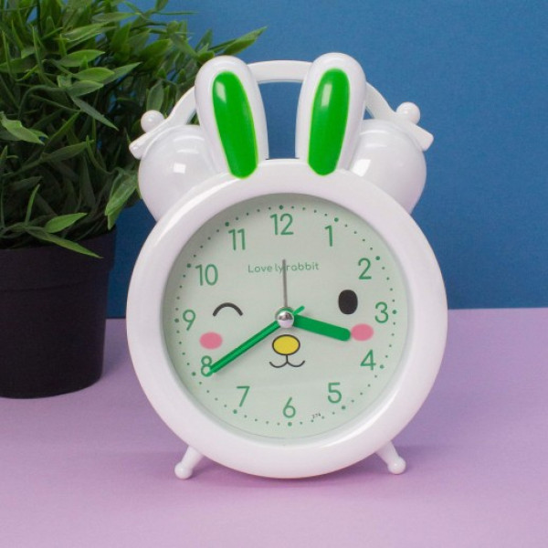 Часы-будильник "Honey bunny" green
