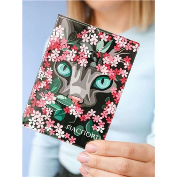 Обложка для паспорта Green eyes