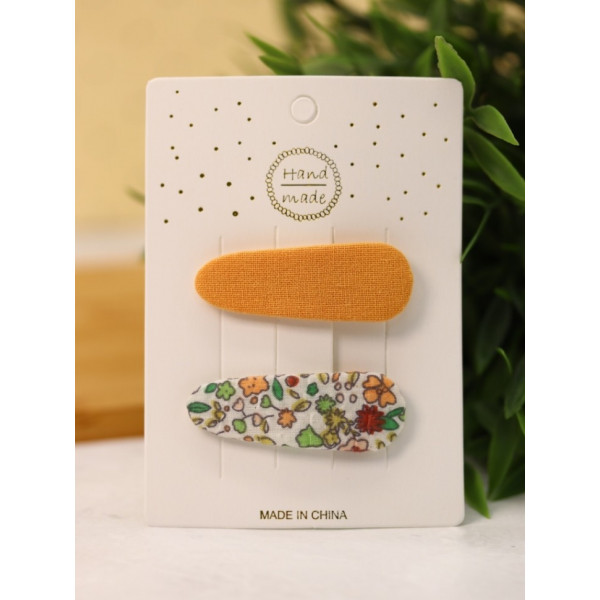 Набор заколок  для волос "Flower princess", orange