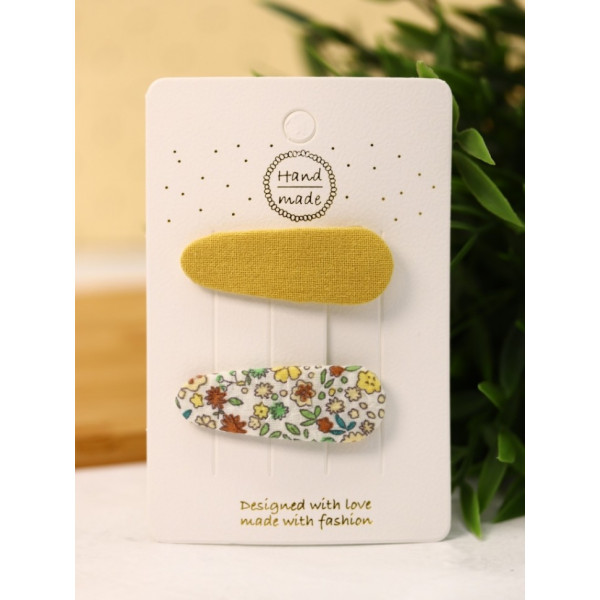 Набор заколок  для волос "Flower princess", yellow