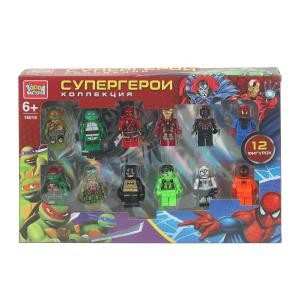 Конструктор фигурка супер герои-12шт