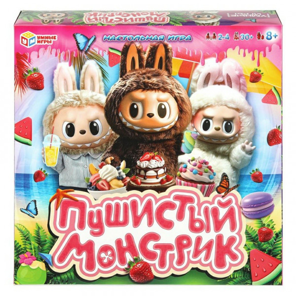 НИ ходилка квадрат Пушистый монстрик 40 карточек