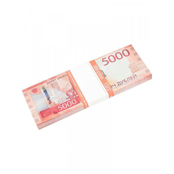 Шуточные деньги 5000 дублей, новый образец