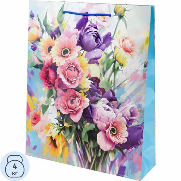 Пакет подарочный Optima с глянц. лам. 26,4*32,7*8 (L) Классика