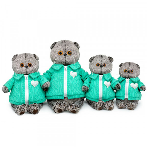 Басик в куртке с сердечком