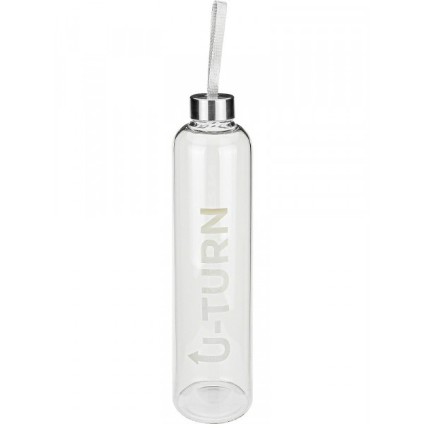 Бутылка для воды 1000мл. стекло, прозрачная