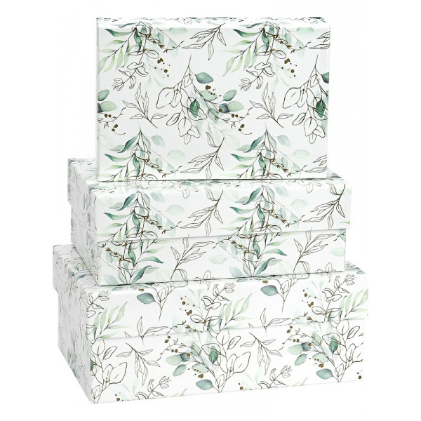 Набор прямоугольных коробок 3-в-1 Красивые ветки