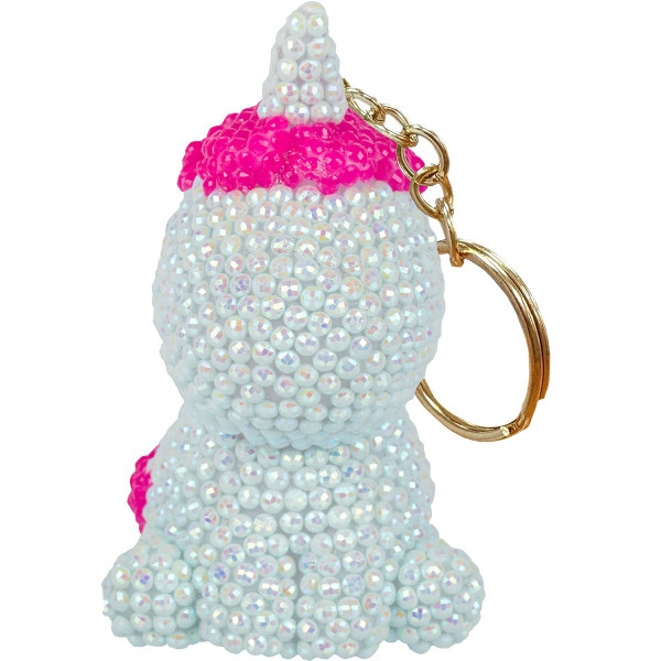 Кристальная мозайка (алмаз.) "ФРЕЯ" брелок Голубая единорожка 5*8см