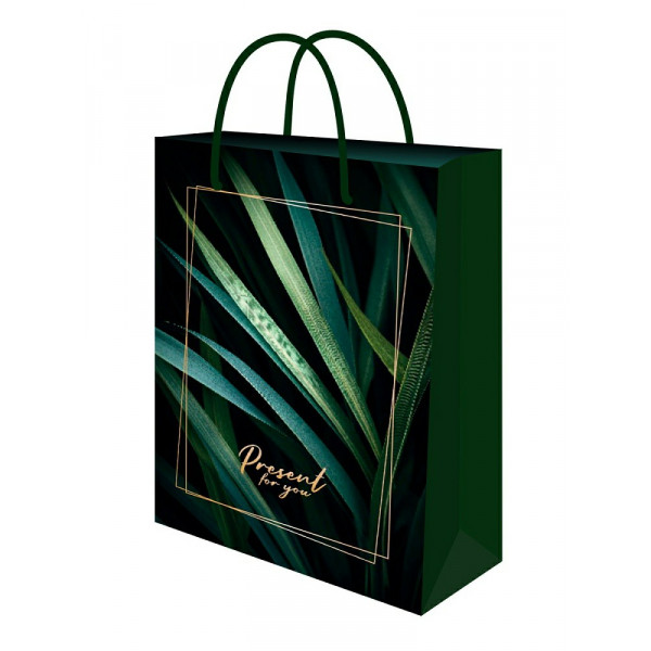 Пакет подарочный Optima с глянц. лам. 32*45*8 (XL) Тропическая пальма