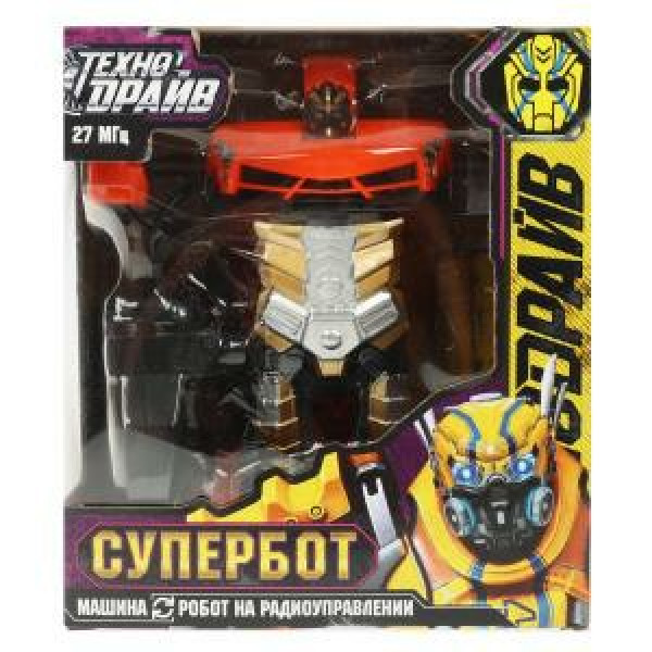 Робот на р/у трансформ. в машину 17,5*20*14,7 см