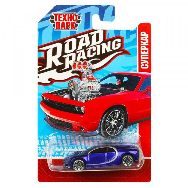 Машина мет. ROAD RACING СУПЕРКАР 7,5см в ассорт.