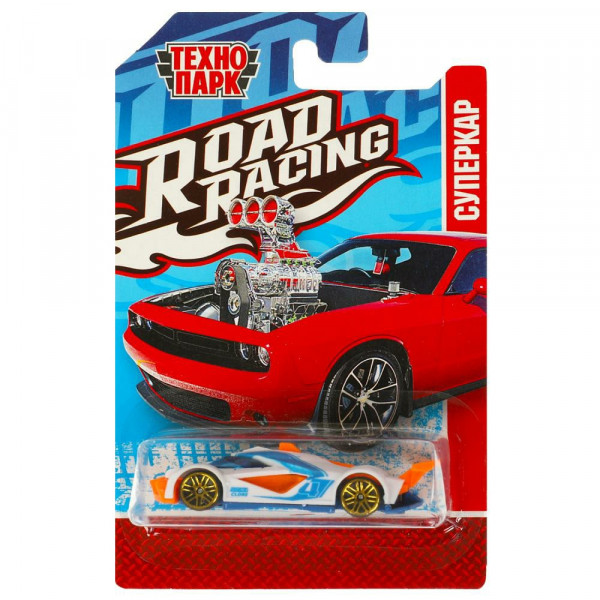 Машина мет. ROAD RACING  СУПЕРКАР 7,5см в ассорт.
